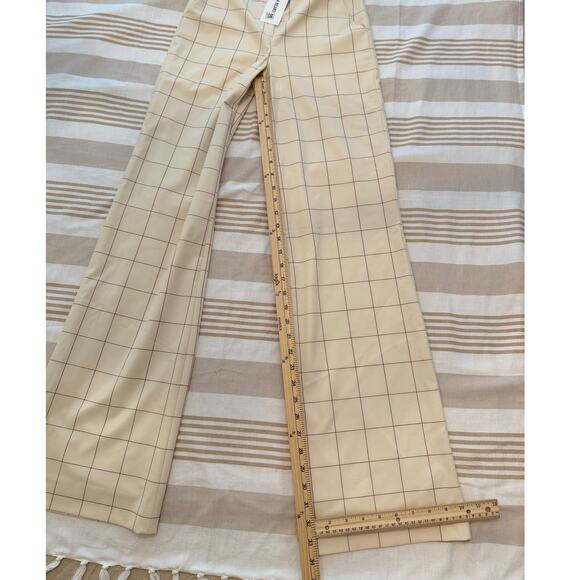 Veronica Beard *NWT ($478) | Ecru & brown window pane Tonelli pants | size 00 - Picture 4 of 11
